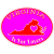 Virginia Is For Lovers Heart Pink Red Oval Decal