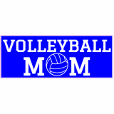 Volleyball Mom Blue Decal
