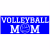 Volleyball Mom Blue Sticker