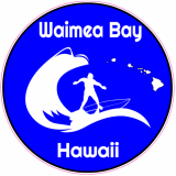 Waimea Bay Hawaii Surfing Decal