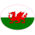 Wales Flag Oval Sticker