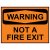 Warning Not A Fire Exit Sticker
