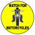 Watch For Motorcycles Yellow Circle Sticker