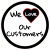We Love Our Customers Circle Sticker