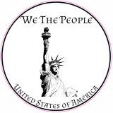 We The People Statue Of Liberty Circle Decal