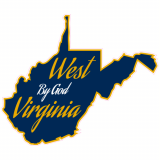 West By God Virginia State Shaped Decal