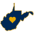 West Virginia Heart State Sticker