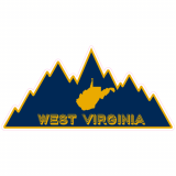 West Virginia Mountain Shaped Decal