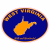 West Virginia Wild and Wonderful Navy Blue Oval Decal