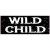 Wild Child Black Distressed Sticker