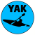 Yak Kayak Circle Sticker