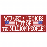 You Only Get 2 Choices Election Day Decal