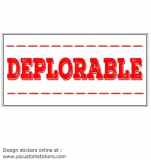 Deplorable Trump Bumper Sticker
